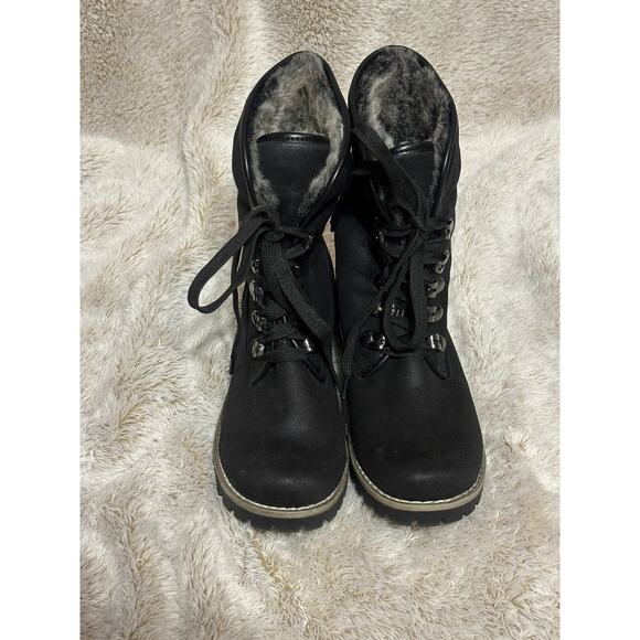 Cliffs By White Mountain Boots Womens Size 7 Black Winter Rain Snow Ankle LaceUp - Picture 6 of 11